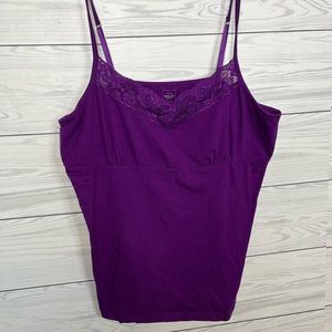 mossimo purple lace top